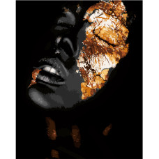 Картина для малювання за номерами Стратег Дівчина в золоті 40х50см (VA-2682)