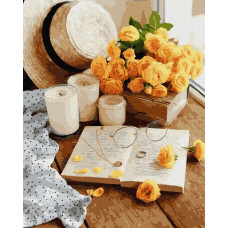 Картина для малювання за номерами Brushme Квіткова книга 40х50см (GX38956)