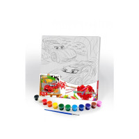 Картина розпис на полотні Danko Toys Машинки 2 31х31см (PX-07-04)