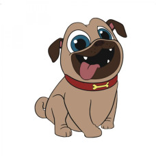 Картина за номерами Strateg Веселий песик 30х30 з лаком (ES022)