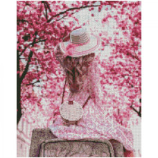 Картина за номерами з алмазною мозаїкою Стратег Рожевий настрій 40х50см (FA0033)