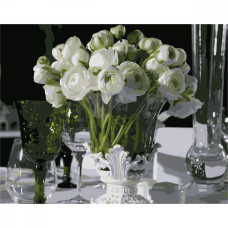 Картина для малювання за номерами Стратег Білі лютики 40х50см (VA-0553)