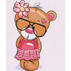 Картина для малювання за номерами Art Craft Ведмежа Роузі 25х30см (15528-AC)