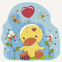 Картина для малювання за номерами Art Craft Каченя 30х30см (15533-AC)