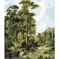 Картина для малювання за номерами Стратег Гірська річка 40х50см (VA-0877)