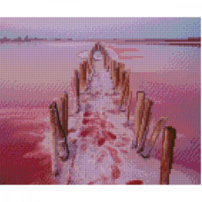 Картина за номерами з алмазною мозаїкою Стратег Генічеське озеро 30х40см (HX146)