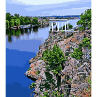 Картина для малювання за номерами Стратег Ластівчине гніздо на Хортиці 40х50 (SY6554)