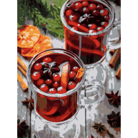 Картина для малювання за номерами Strateg Пряний напій 30х40 (SS1226)