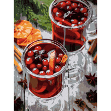 Картина для малювання за номерами Strateg Пряний напій 30х40 (SS1226)