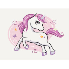 Картина за номерами Brushme Блискуча єдиноріжка 30х40 (KBS0075)