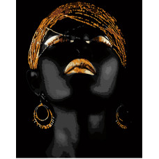 Картина для малювання за номерами Стратег Golden Lady 40х50см (VA-2681)