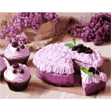 Картина для малювання за номерами Стратег Ожинові десерти 40х50см (VA-1911)