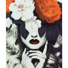 Картина за номерами з алмазною мозаїкою Стратег Таємнича леді 50х40см (FA40812)