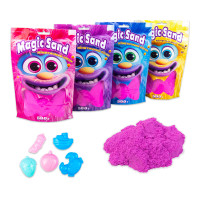Пісок кінетичний Strateg Magic sand у пакеті 500 г фіолетовий (39403-4)