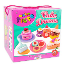 Набір для ліплення Strateg Містер тісто Cake Dream 15 кольорів (STR41014)