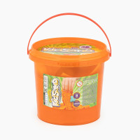 Кінетичний пісок Danko Toys KidSand 1000гр з пасочками помаранчевий (KS-01-01OR)
