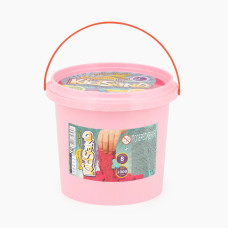 Кінетичний пісок Danko Toys KidSand 1000гр з пасочками рожевий (KS-01-01PN)