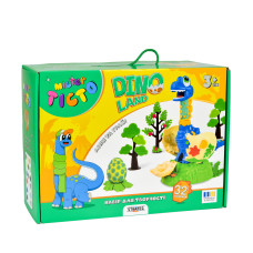 Набір для ліплення Strateg Містер тісто Dino Land 22 кольори (41035)