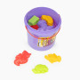 Кінетичний пісок Danko Toys KidSand 1000гр з пасочками фіолетовий (KS-01-01VL)
