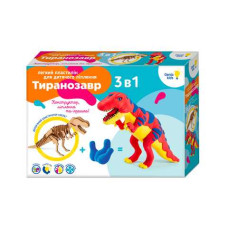 Набір для творчості DGT-ART Genio kids конструктор та легкий пластилін Тиранозавр (TY4418)