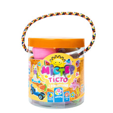 Набір для ліплення Strateg Містер тісто 12 кольорів з блискітками (71809)