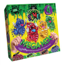 Набір слаймів Danko Toys Crazy Slime MEGA MIX для проведення дослідів 4в1 (SLM-03-01U)