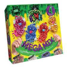 Набір слаймів Danko Toys Crazy Slime MEGA MIX для проведення дослідів 4в1 (SLM-03-02U)