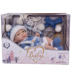 Пупс іграшковий Немовля в зимовому наряді із аксесуарами (237-1/2)