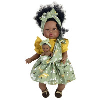 Лялька NINES d`Onil MARÍA CON BEBÉ CURLY HAIR 45 см (2332)