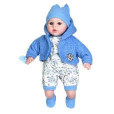 Пупс Cute and Cuddly Мій малюк м'яконабивний музика, звукові ефекти 45 см блакитний (M4014-1IUABL)