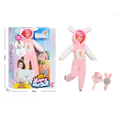 Лялька шарнірна в кігурумі зайчик жовта 30 см (SK162-62A-B-CPN)