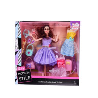 Лялька Modern Style шарнірна з аксесуарами фіолетова 30 см (R100-426/427/429VL)