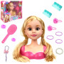 Лялька-манекен для створення зачісок із аксесуарами рожева (2813DPN)