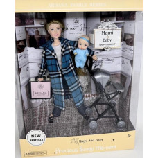 Лялька шарнірна з пупсом та коляскою 28 см (A789-3)