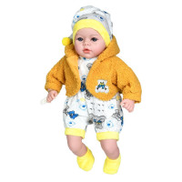 Пупс Cute and Cuddly Мій малюк м'яконабивний музика, звукові ефекти 45 см гірчичний (M4014-1IUABR)