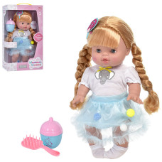 Лялька Limo Toy Маленька миленька співає з аксесуарами блакитна 32 см (M4737IUA-BL)