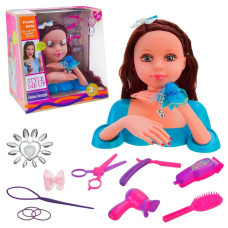 Лялька-манекен Pretty Baby для створення зачісок блакитна (3393BL)