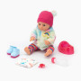 Лялька пупс Yale Baby з аксесуарами барвиста шубка 38см (YL1875F)