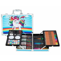 Набір для творчості 145 предметів алюмінієва валіза (MA145)