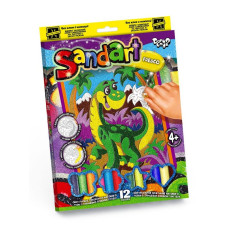 Набір для творчості Danko Toys фреска з кольорового піску SandArt Динозавр (SA-02-10U)
