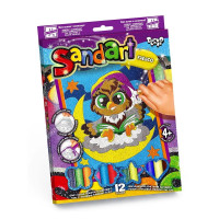 Набір для творчості Danko Toys фреска з кольорового піску SandArt Совеня (SA-02-06U)