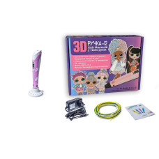 3D Ручка Ляльки LOL для малювання та творчості з LCD-дисплеєм рожевий (LL892A/PN)