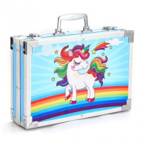 Набір для творчості у валізі Єдиноріг 145 предметів блакитний (MA145BL)