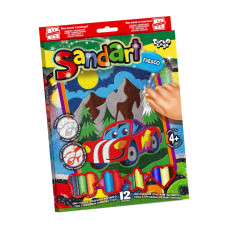 Набір для творчості Danko Toys фреска з кольорового піску SandArt Машина (SA-02-03U)