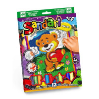 Набір для творчості Danko Toys фреска з кольорового піску SandArt Ведмедик (SA-02-09U)