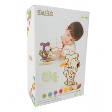 Гра-Розфарбування Cubika Собачка Чарівник з фарбами (13838)