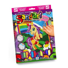 Набір для творчості Danko Toys фреска з кольорового піску SandArt Поні (SA-02-08U)