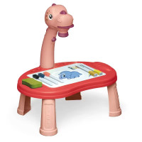 Проектор для малювання Динозавтрик бронтозавр зі світло-звуковми ефектами рожевий (050-42BRPN)