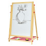Дошка-мольберт двостороння поличка для приладдя з набором маркерів та крейди (MD1588)