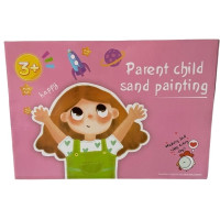 Набір для малювання Sand Painting планшет малювання піском рожевий (KB8202PN)